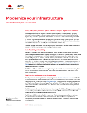 Modernize your IT infrastructure with Red Hat and AWS